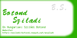 botond sziladi business card